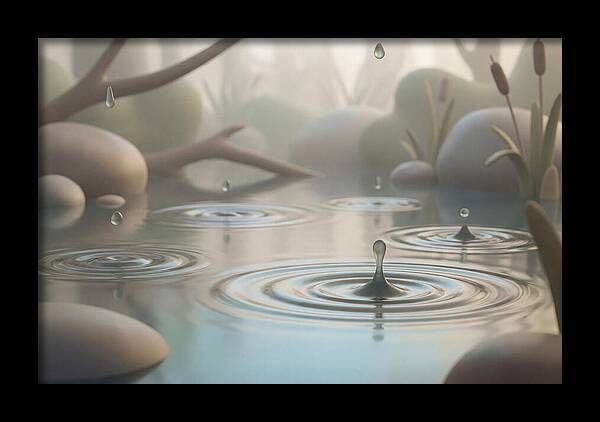 Raindrops Creating Ripples