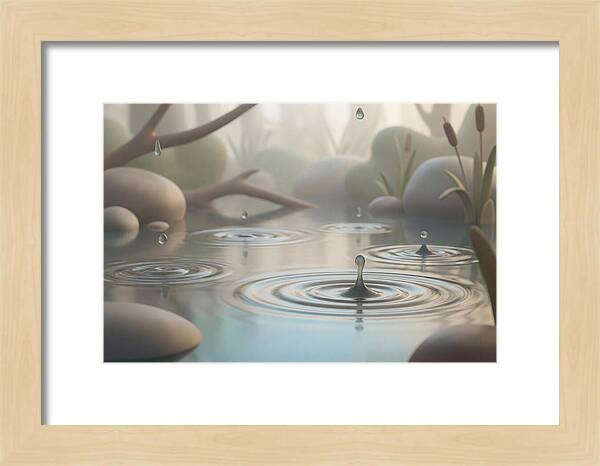 Raindrops Creating Ripples
