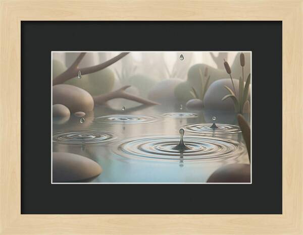 Raindrops Creating Ripples