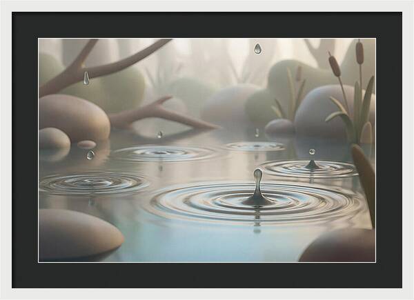 Raindrops Creating Ripples