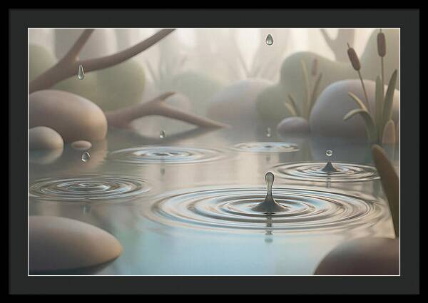 Raindrops Creating Ripples