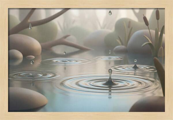 Raindrops Creating Ripples
