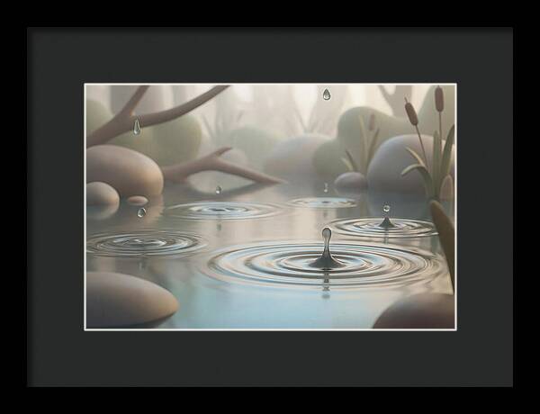 Raindrops Creating Ripples