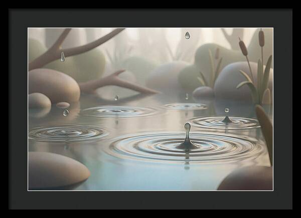 Raindrops Creating Ripples