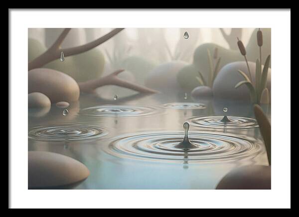 Raindrops Creating Ripples