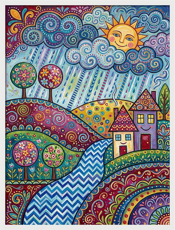 Rainy Day Folk Landscape