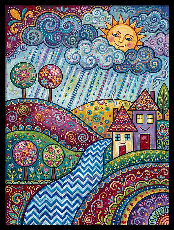 Rainy Day Folk Landscape