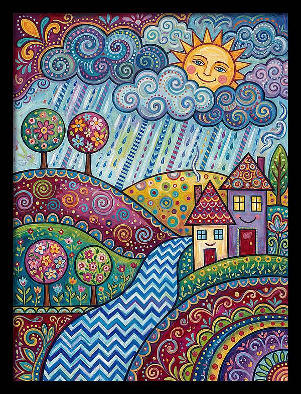 Rainy Day Folk Landscape