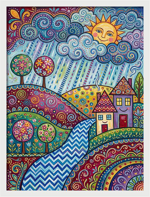 Rainy Day Folk Landscape