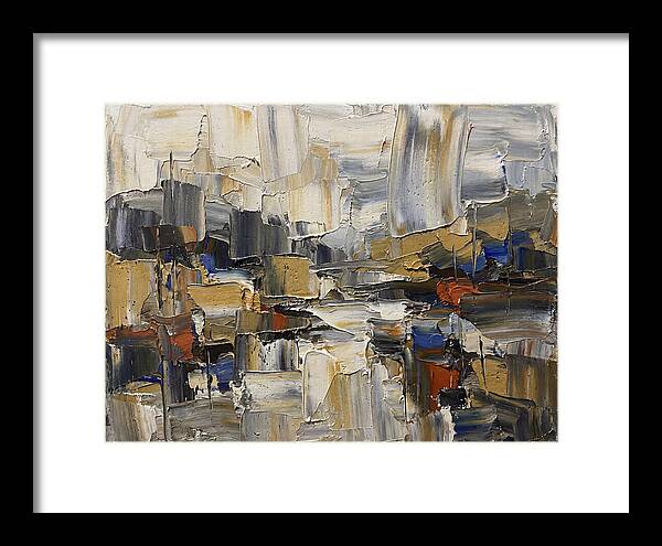 Rainy Landscape In Palette Knife Style