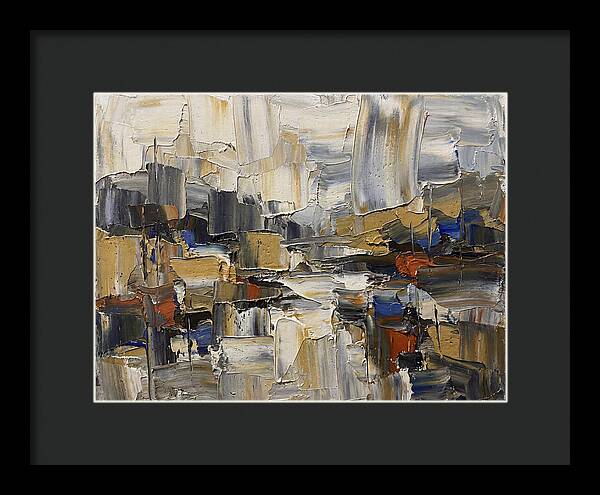 Rainy Landscape In Palette Knife Style