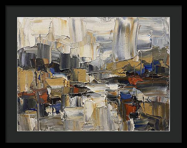 Rainy Landscape In Palette Knife Style