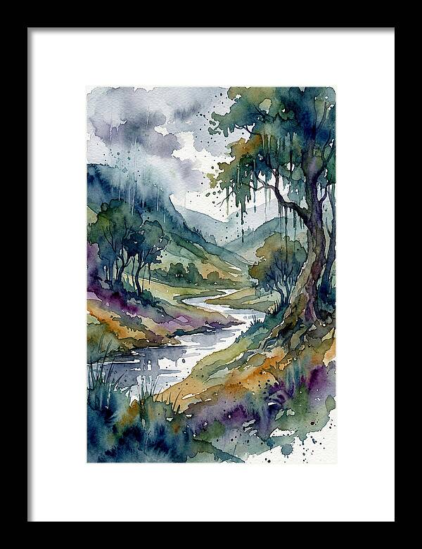 Rainy Landscape Serenity