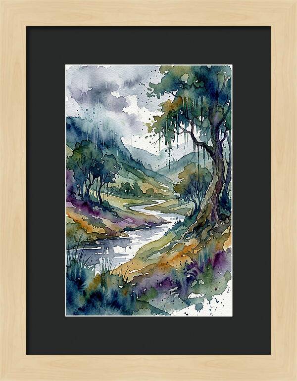 Rainy Landscape Serenity