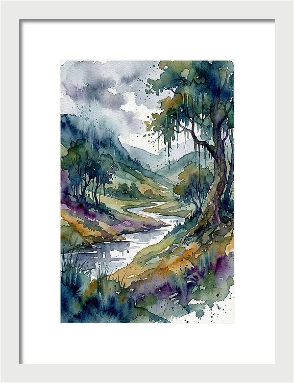 Rainy Landscape Serenity