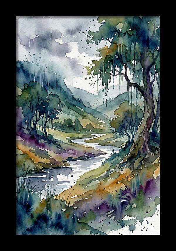 Rainy Landscape Serenity