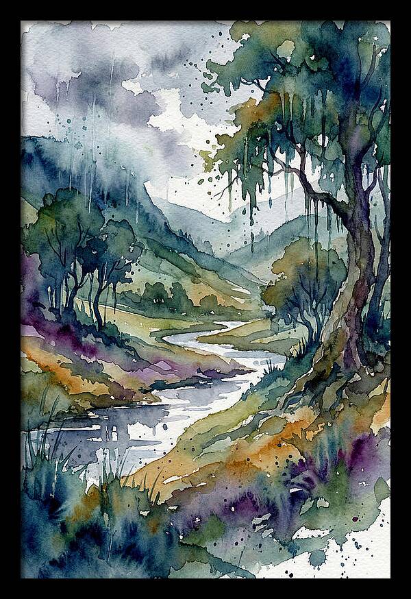 Rainy Landscape Serenity