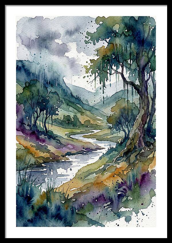 Rainy Landscape Serenity