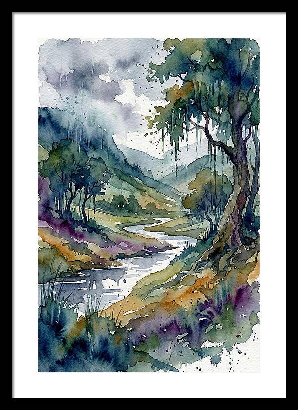 Rainy Landscape Serenity