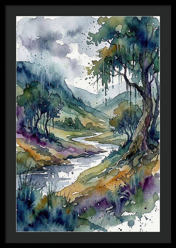 Rainy Landscape Serenity