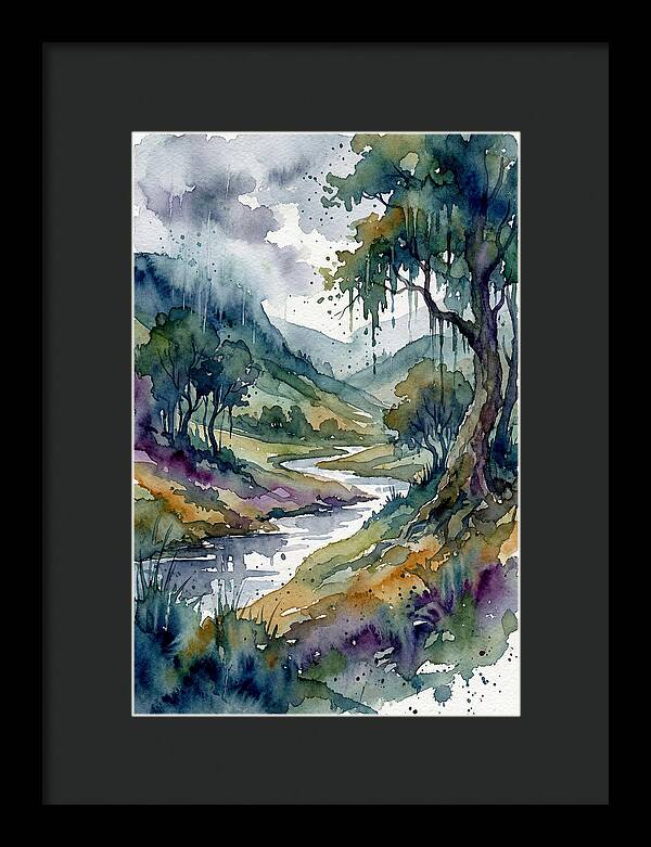Rainy Landscape Serenity