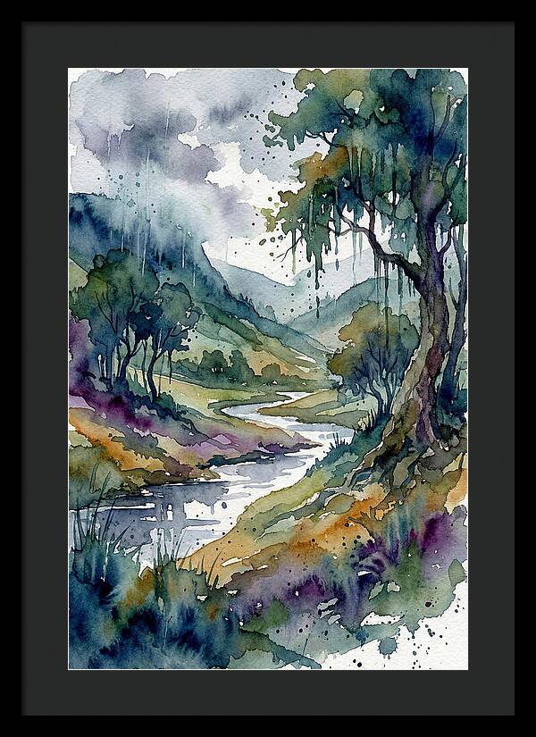 Rainy Landscape Serenity