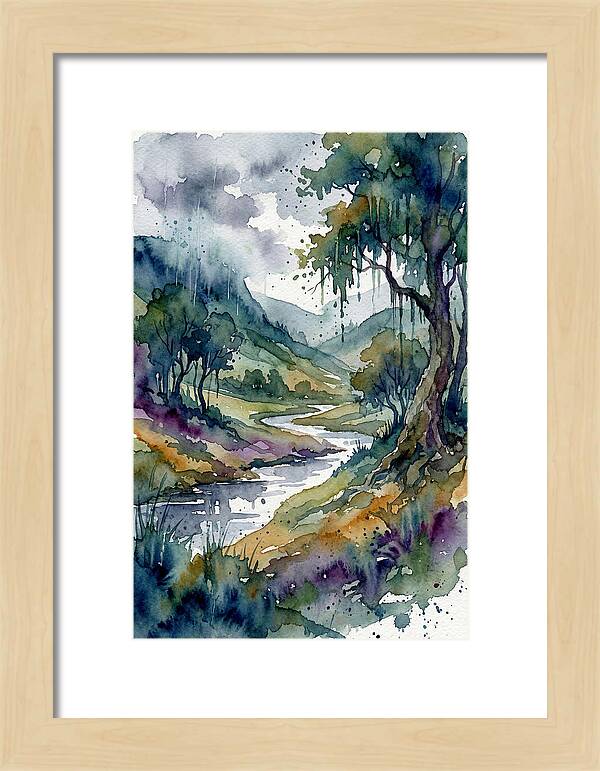 Rainy Landscape Serenity