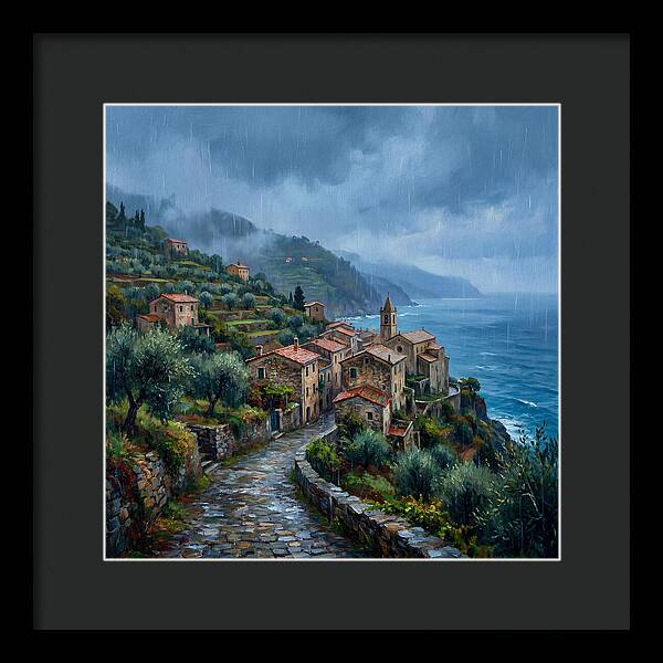 Rainy Mediterranean Village