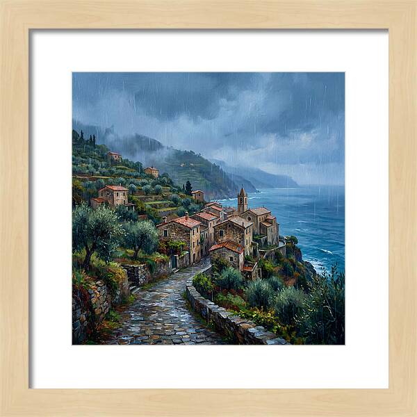 Rainy Mediterranean Village