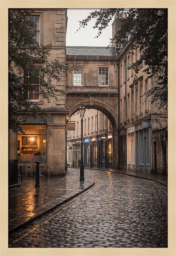 Rainy Street Reflections