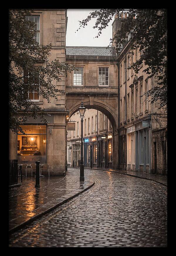 Rainy Street Reflections
