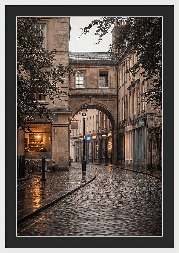 Rainy Street Reflections