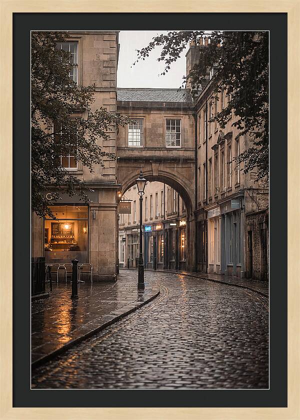 Rainy Street Reflections
