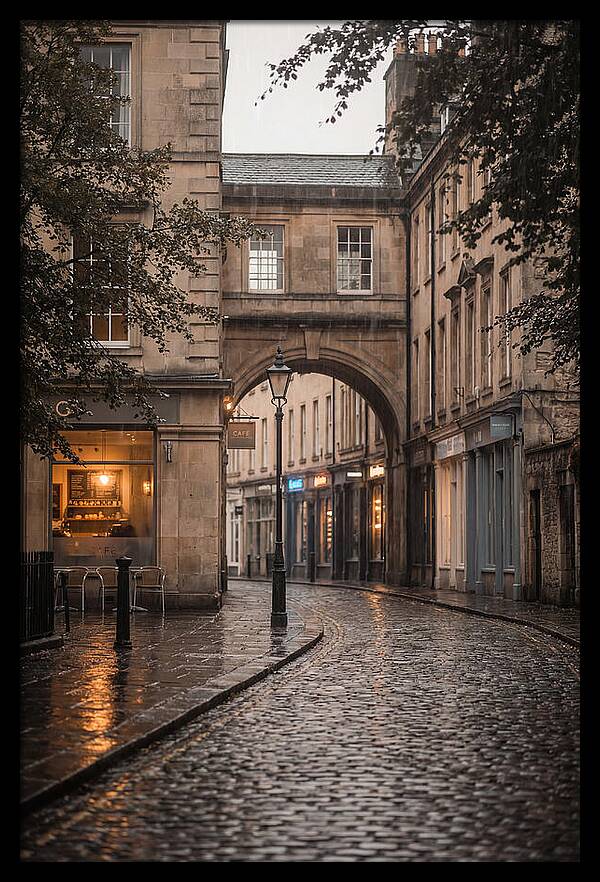 Rainy Street Reflections