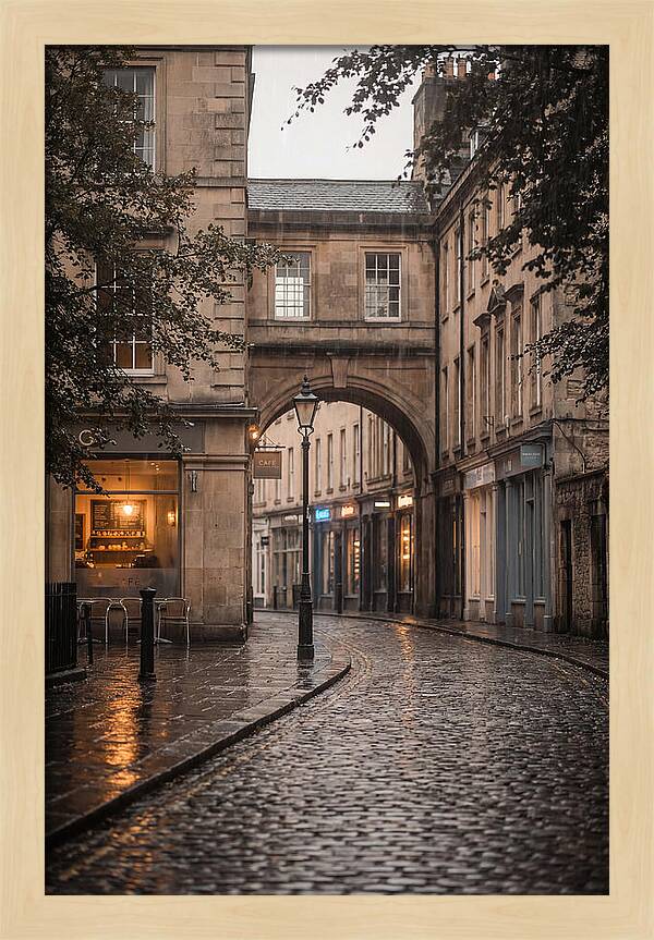 Rainy Street Reflections