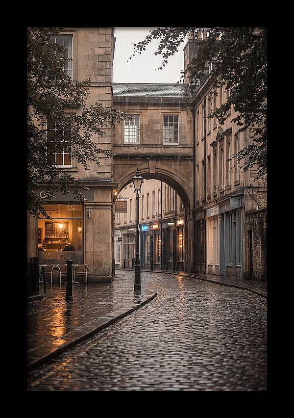 Rainy Street Reflections