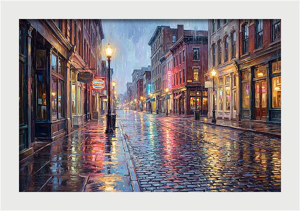 Rainy Street Scene