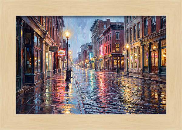 Rainy Street Scene