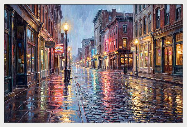 Rainy Street Scene