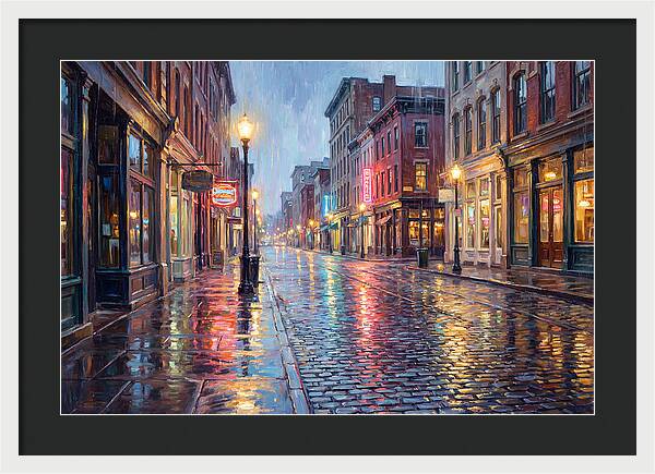 Rainy Street Scene