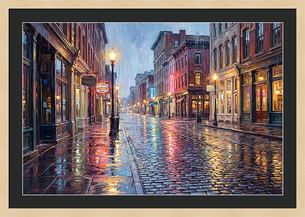 Rainy Street Scene