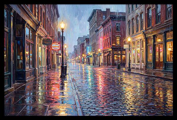 Rainy Street Scene