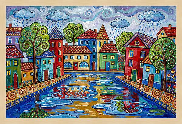 Rainy Street Scene