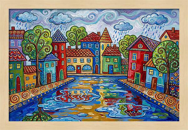 Rainy Street Scene