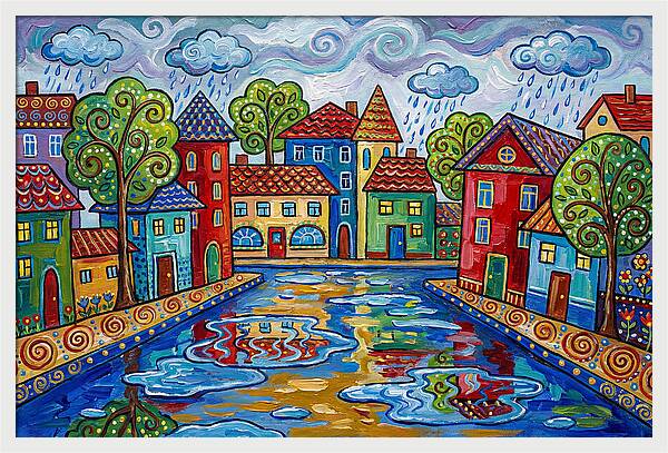 Rainy Street Scene