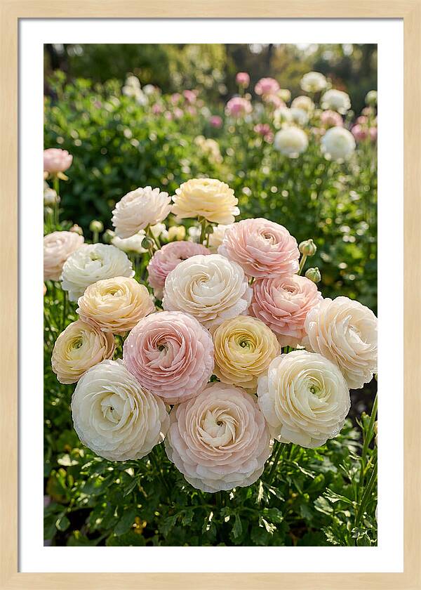 Ranunculus Layers In Bloom