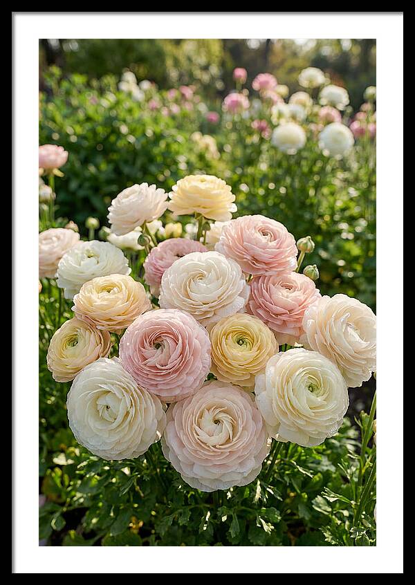 Ranunculus Layers In Bloom