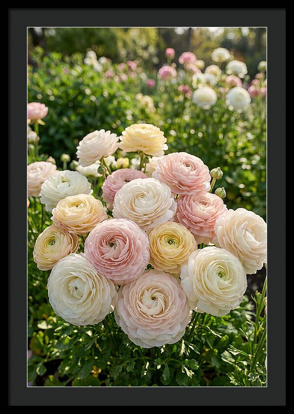 Ranunculus Layers In Bloom