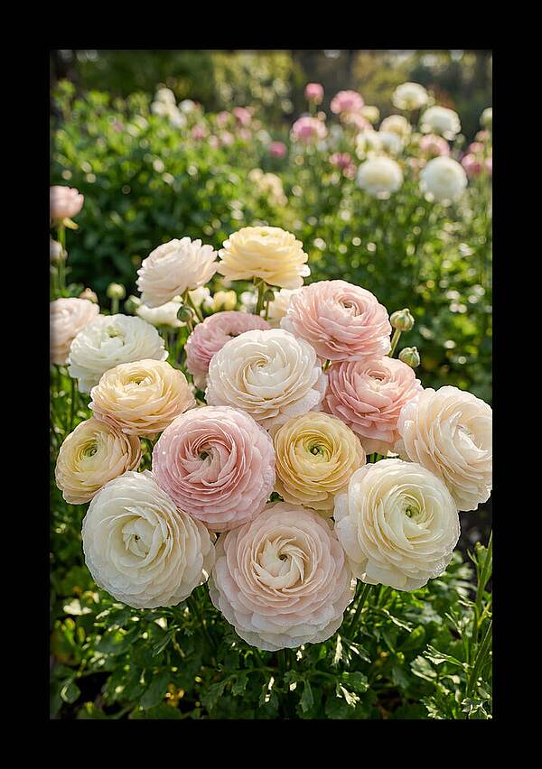Ranunculus Layers In Bloom
