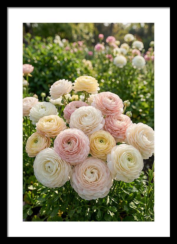 Ranunculus Layers In Bloom